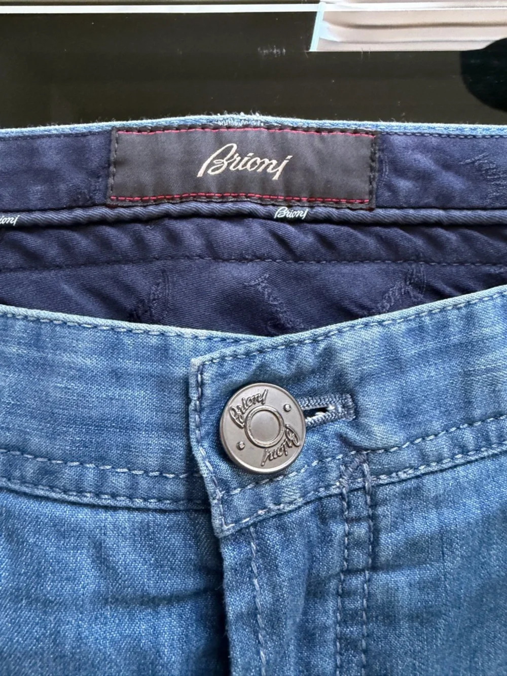 Brioni Light Blue Straight-Leg Men's Jeans